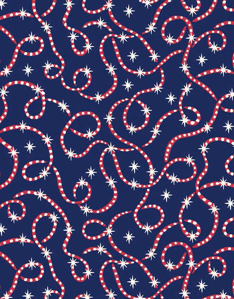 Liberty Fabrics Liberty Fabrics Tana Lawn® Liberty Fabrics Christmas Liberty Fabrics  Christmas Tana Lawn® Festive Sparkle C Blue 11637