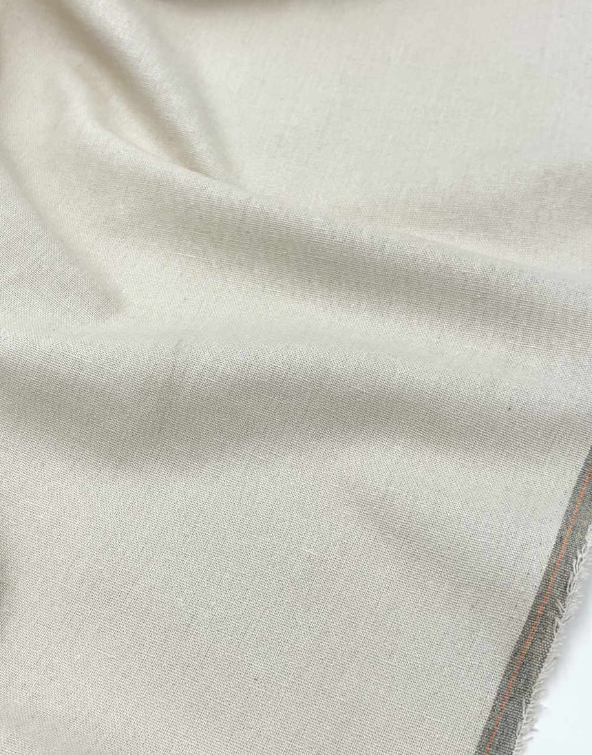 Oatmeal Linen Rayon Blend Fabric