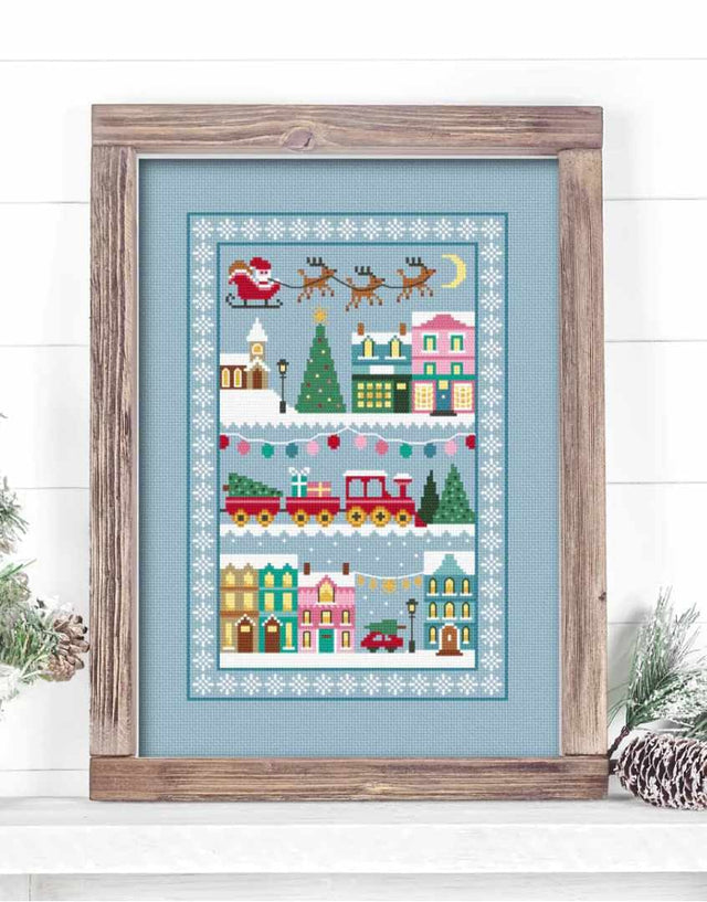 Little Dove Designs Cross Stitch Christmas Town Cross Stitch Kit, Little Dove Designs 13732