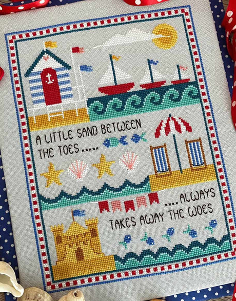 Little Dove Designs Cross Stitch Sun, Sea and Sand Sampler Cross Stitch Kit 14914