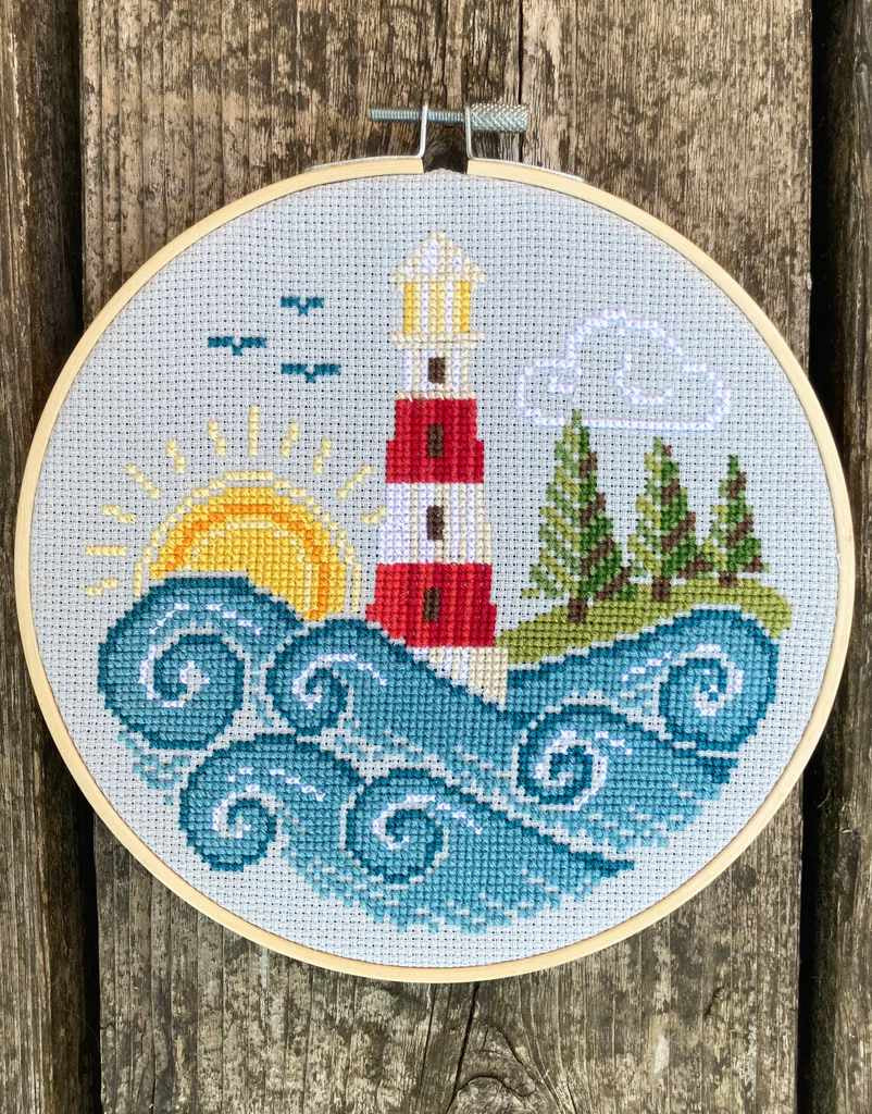 Going Coastal Modern Cross Stitch Kit, Love Poppet