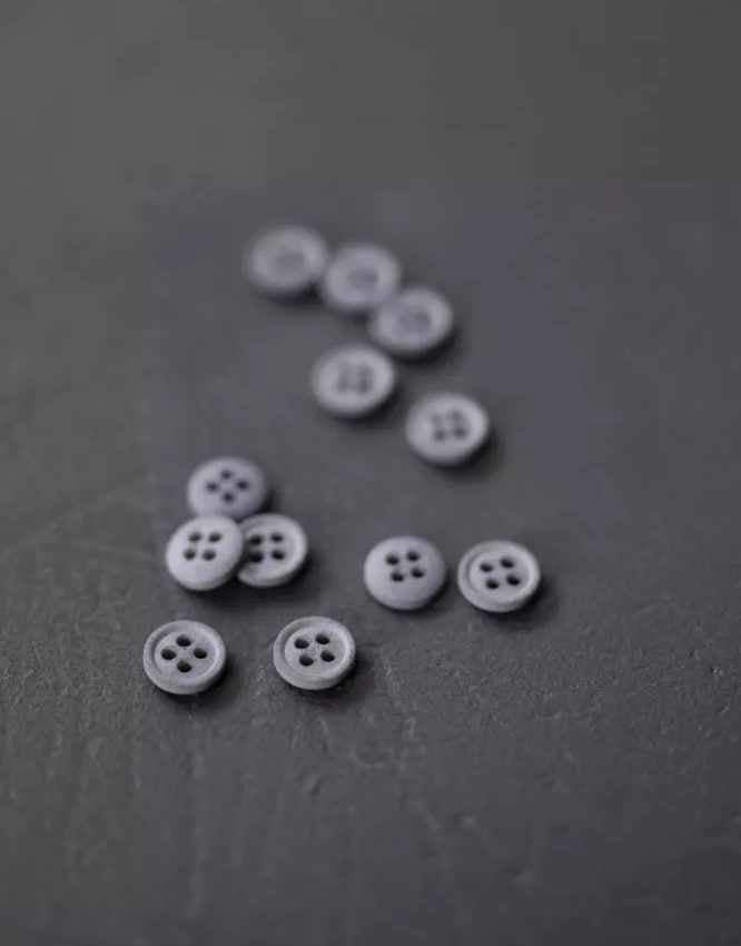 Cotton Button from Merchant & Mills, 11mm Polar Grey