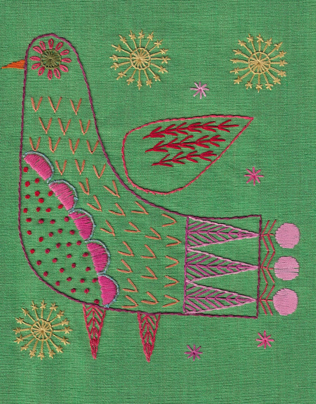 Nancy Nicholson Embroidery Bright Bird Iron-on Transfer Embroidery Pattern, Nancy Nicholson 21110