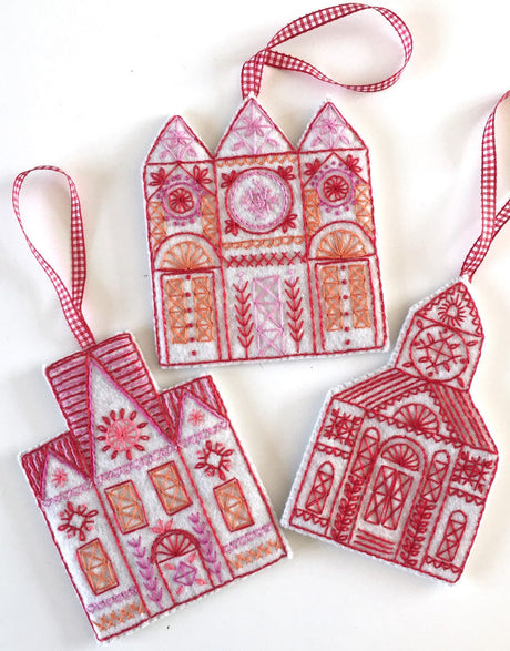 Nancy Nicholson Embroidery Nancy Nicholson Buildings Felt Christmas Decorations 87964706