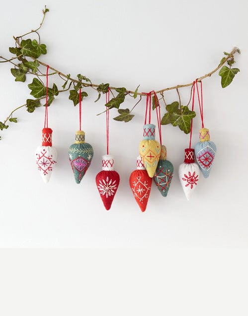 Nancy Nicholson Embroidery Three Cone Baubles, Christmas Embroidery Kit by Nancy Nicholson 87625506