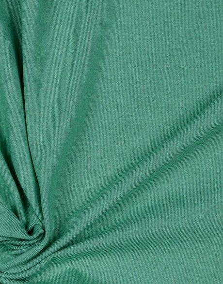 Not Specified Cotton Jersey Green / Plain Light Petrol Organic Cotton Jersey Fabric 14166