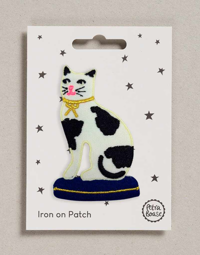 Cat with a Bow Iron on Patch, Petra Boase