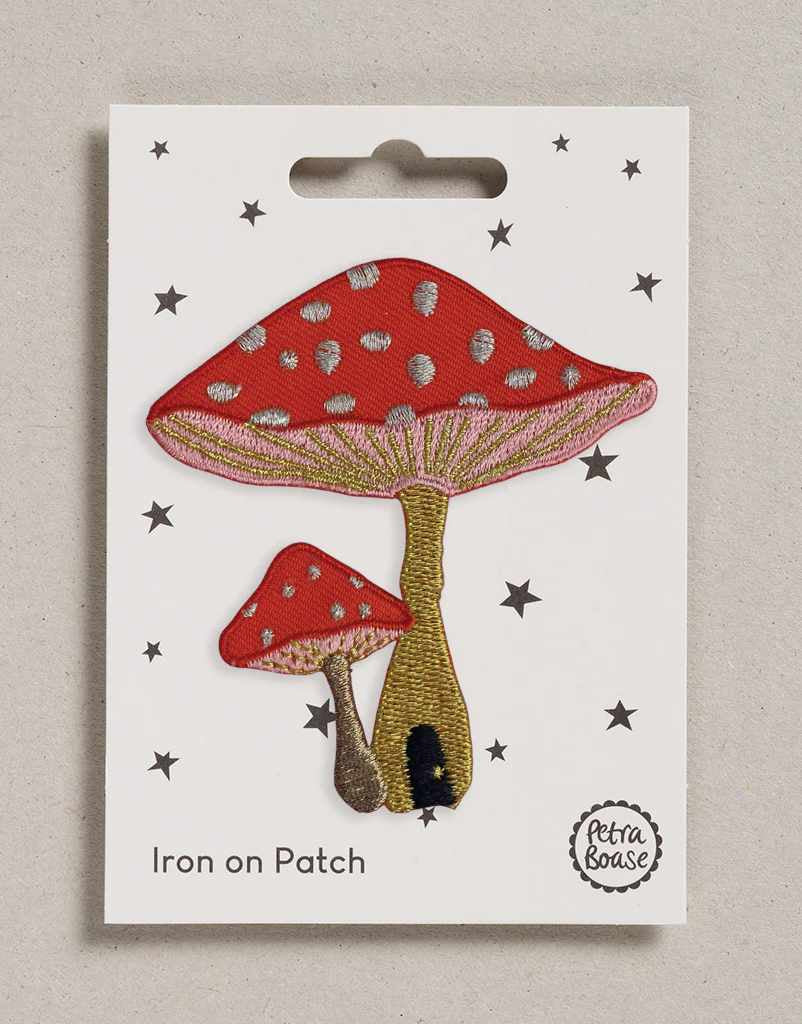 Toadstool Iron on Patch, Petra Boase