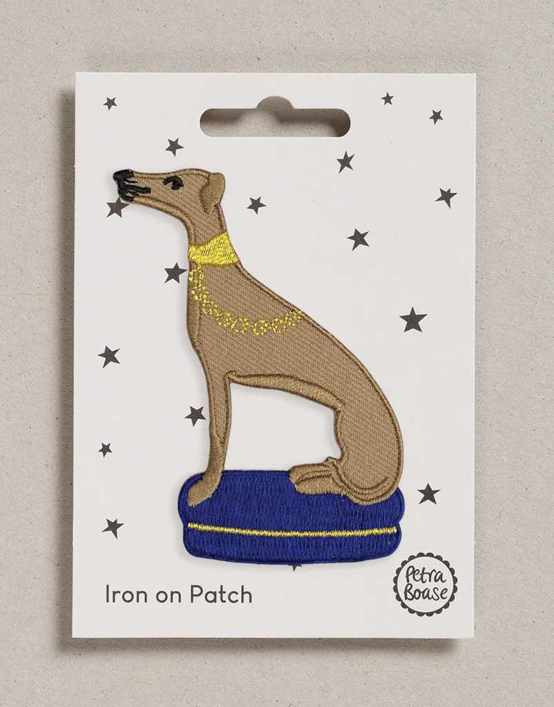 Whippet Iron on Patch, Petra Boase