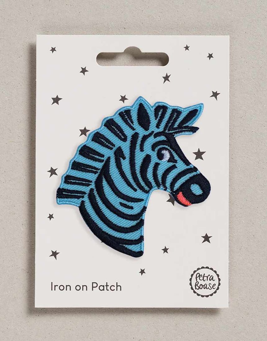 Zebra Iron on Patch, Petra Boase