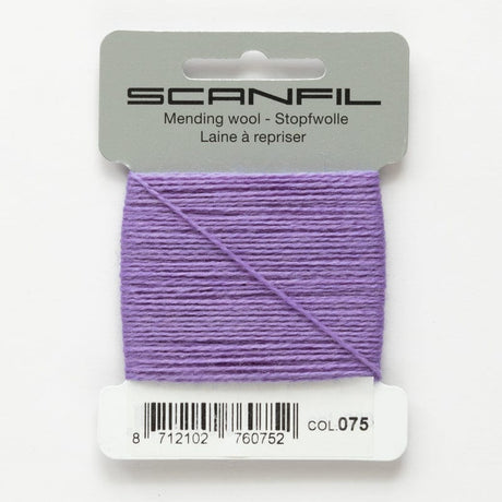 Scanfil Thread 75 - Purple Wool Scanfil Mending Thread, Darning Wool, Various Colours 8712102760752 8712102760752