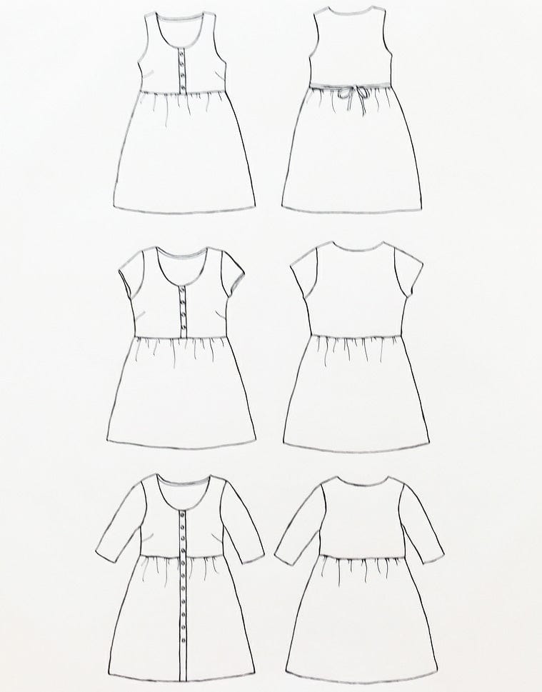 Sew Liberated Dresses Hinterland Dress, Sew Liberated Sewing Pattern 853845002308 853845002308