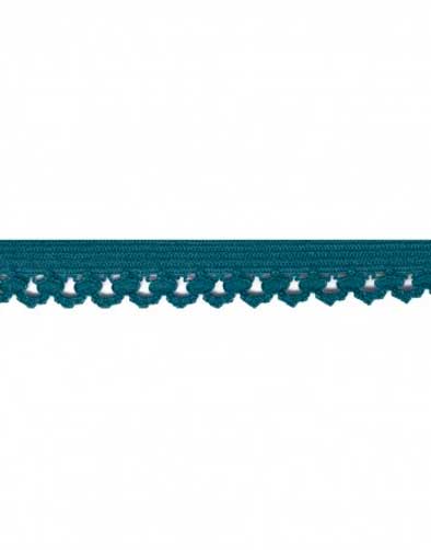 Not Specified Elastic Petrol Blue Picot Edge Lingerie Elastic 12mm 3589721422997 3589721422997