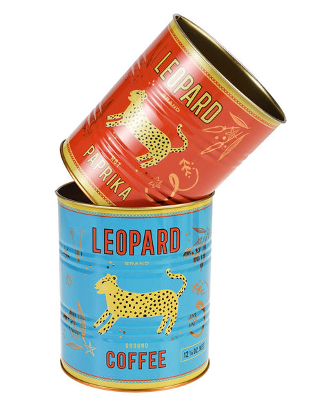 Not Specified Gifts Leopard Storage Tins, Set of 2 5027455433028 5027455433028