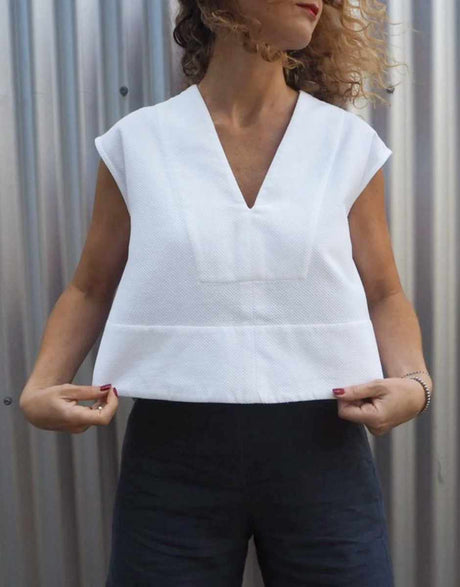 Tessuti Tops Shirts & Blouses Leni Top Sewing Pattern, Tessuti 15005