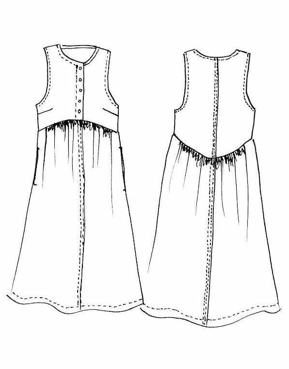 Tessuti Dresses Lisa Dress Sewing Pattern, Tessuti 14632