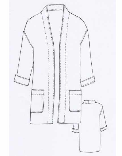 Tessuti Coats & Jackets Berlin Jacket Sewing Pattern, Tessuti