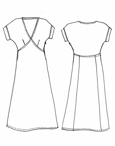 Tessuti Dresses Lois Dress Sewing Pattern, Tessuti 14055