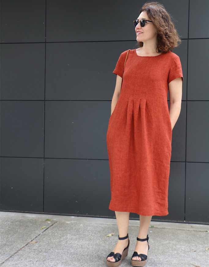 Milenda Dress Sewing Pattern, Tessuti – Clothkits