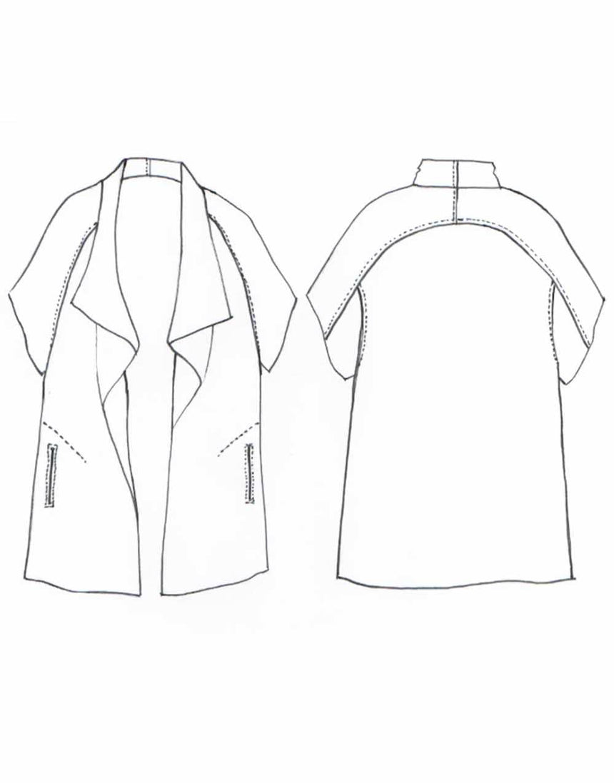 Tessuti Coats & Jackets Sydney Jacket Sewing Pattern, Tessuti 14067