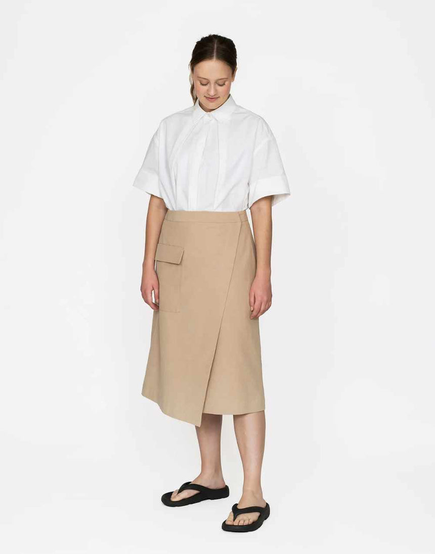 Aysmmetric Midi Skirt Sewing Pattern, The Assembly Line