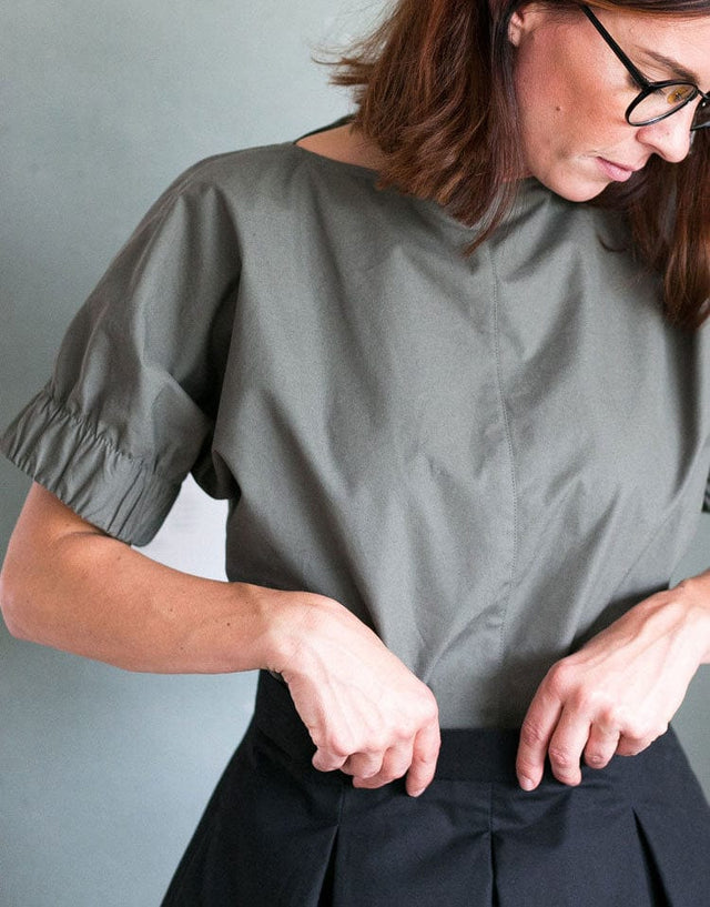 The Assembly Line Tops Shirts & Blouses Cuff Top Sewing Pattern, The Assembly Line