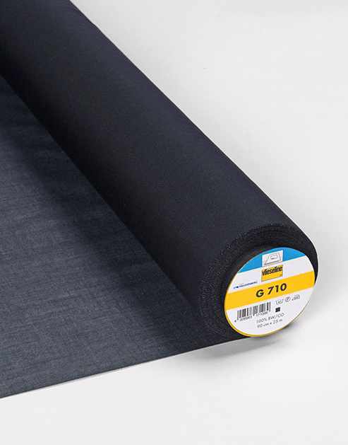 Vilene Interfacing Black Woven Cotton Light Weight Fusible Interlining, Vilene G710 4008983171089 4008983171089