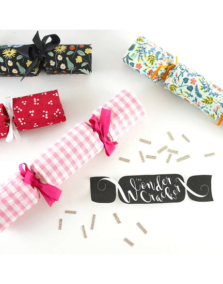 Wonder Crackers Bags & Accessories The Wonder Cracker Sewing Pattern, Reusable Fabric Cracker Lucy Dorothy 14225