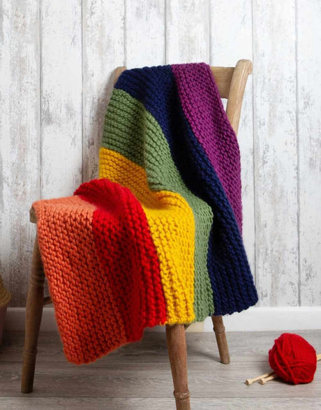 Wool Couture Knitting Kit Rainbow Blanket Knitting Kit, Wool Couture 5060656948601 5060656948601